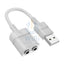 Hoco LS37 Spirit Audio Adapter Output Cable - 3.5mm / White Accessories > Cables & Converters > Cables