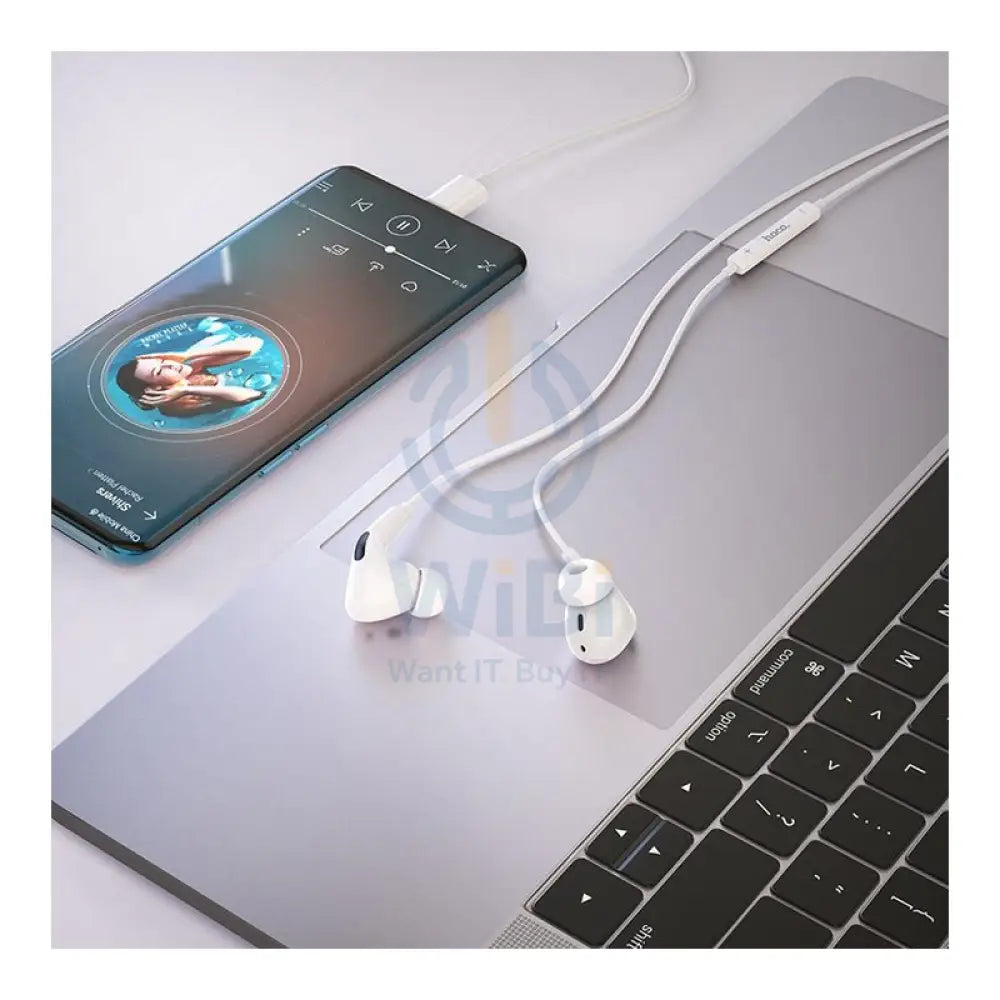 HOCO M1 Pro Wired Earphones - USB-C / 12 mm / White