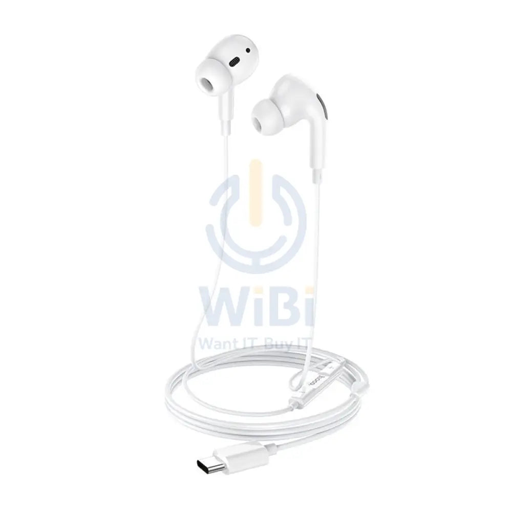 HOCO M1 Pro Wired Earphones - USB-C / 12 mm / White
