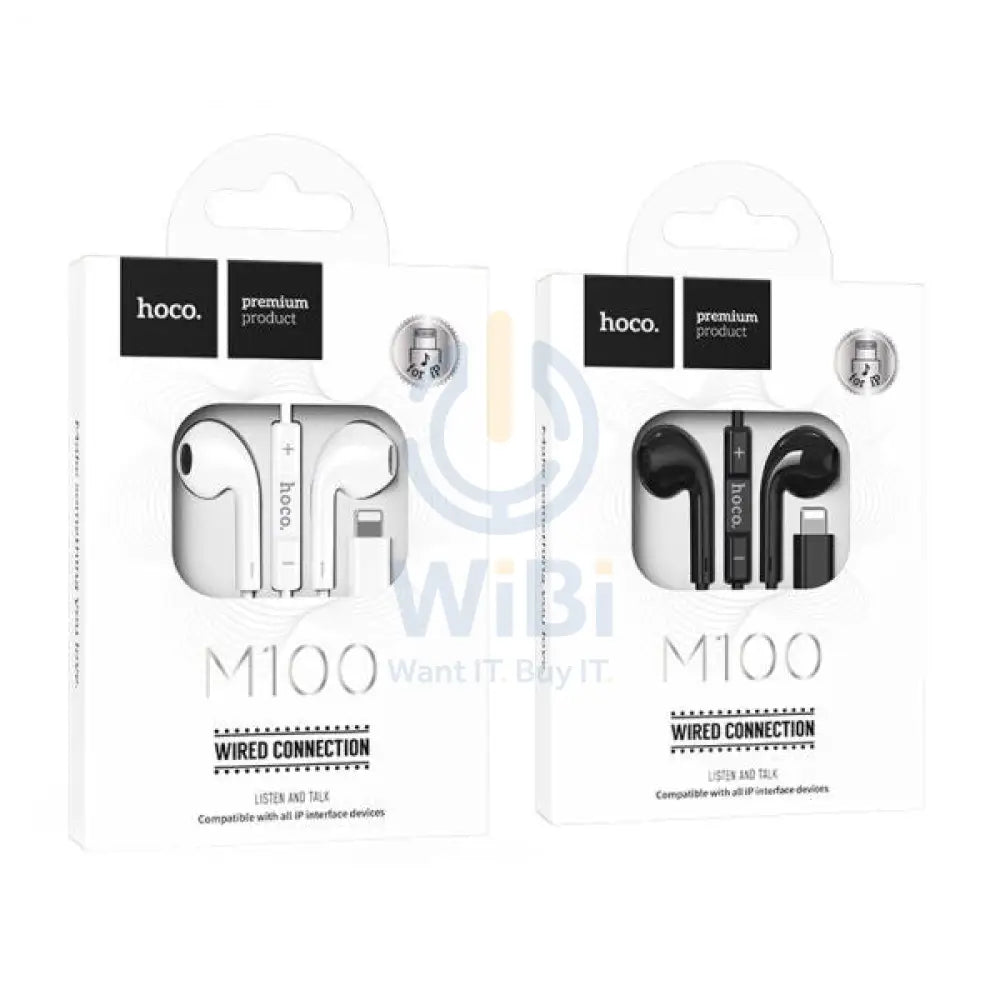 Hoco M100 Original Lighting Earphone – Assorted Accessories > Audio > Headphones