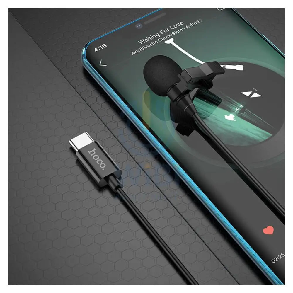 HOCO Microphone L14 lavalier - USB-C / 2 Meters / Black