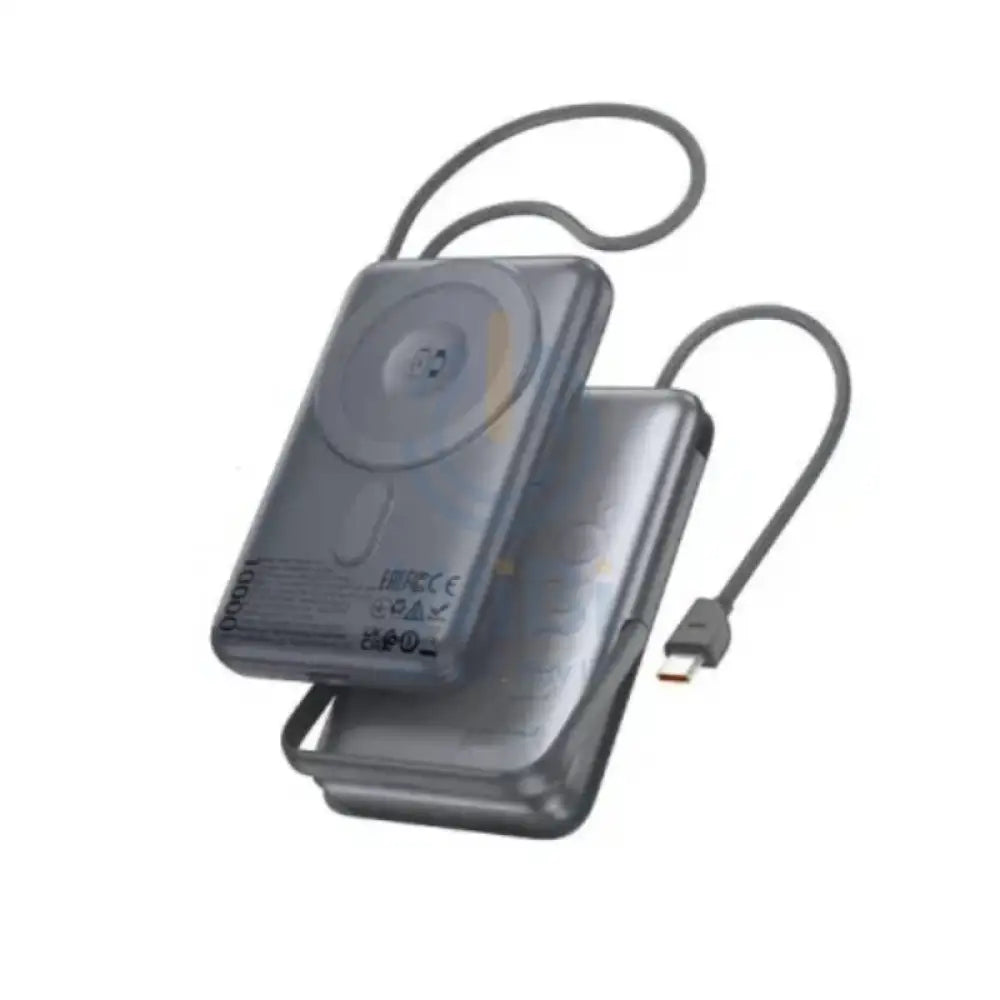 HOCO Q43 Magnetic Wireless Power Bank - 10,000mah / 20W / Metal Grey Accessories > Power Bank