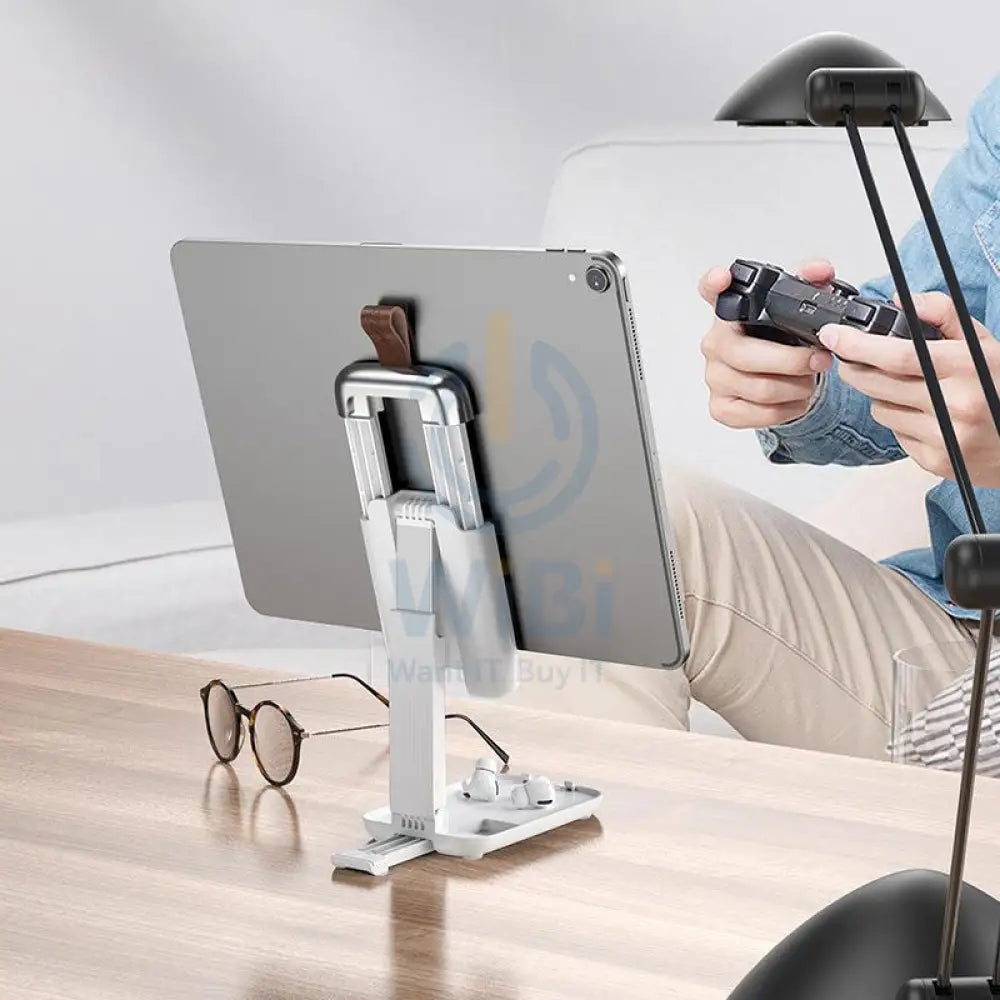 HOCO S28 Desktop Folding Stand - White Accessories > Mobiles & Tablets > Mobiles > Mobile Holder / Stands