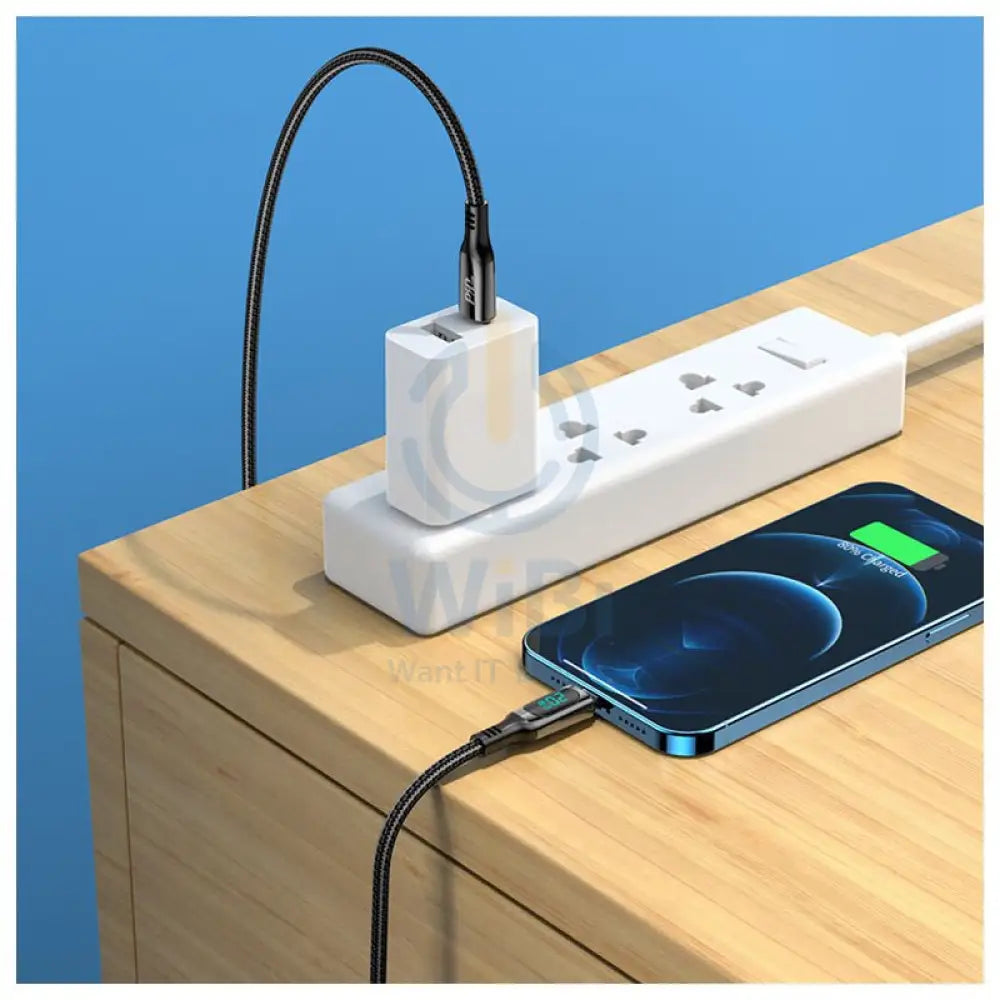 HOCO Extreme PD Charging Data Sync Cable - USB-C To Lightning / 1.2 Meters / Black
