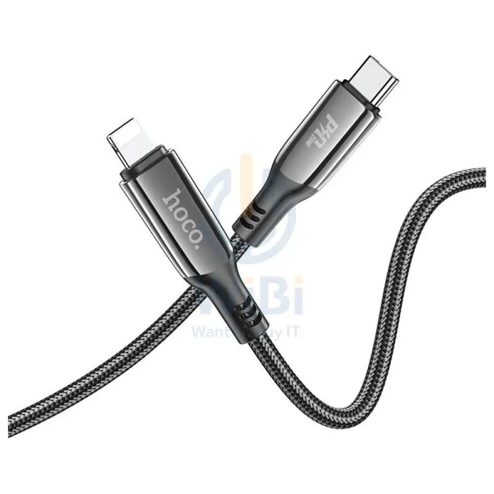 HOCO Extreme PD Charging Data Sync Cable - USB-C To Lightning / 1.2 Meters / Black