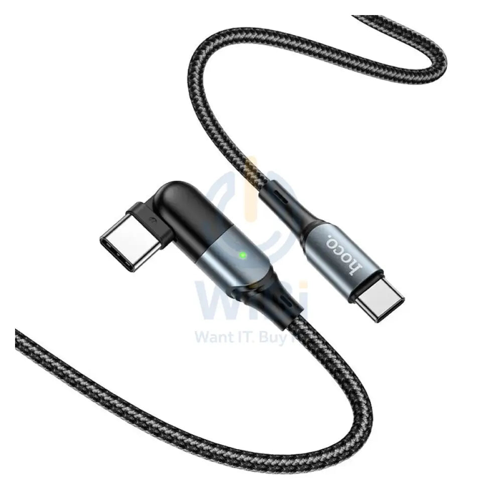 HOCO U100 Orbit Charging Data Sync Cable - USB-C To USB-C / 1.5 Meters / Black