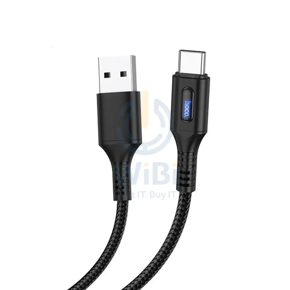 Hoco U79 Intelligent USB to Type C 1.2 Meter - Black Accessories > Cables & Converters > Cables
