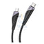 HOCO U95 2-IN-1 Charging Cable - USB-C To USB-C/Lightning / 1.2 Meters / Black
