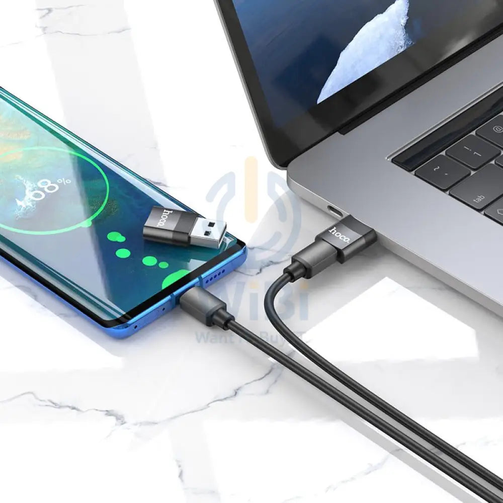 Hoco UA17 USB 2.0 to Type-C OTG Adapter - Black Accessories > Cables & Converters > Cables