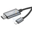 HOCO UA27 HD On-Screen Cable - 2 Meters / Lightning / HDMI / Metal Grey Accessories > Cables & Converters > Cables