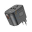 Hoco Universal Travel Conversion Fast Wall Charger - DC44 / PD20W / Three Ports Accessories > Power Adapters