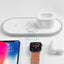 HOCO Wireless charger CW21 Wisdom 3-in-1 tabletop charging dock - White Accessories > Power Adapters