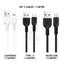 Hoco X20 Flash Charging Data Cable - 3Meter / Type-C/ Lightning / Micro USB / Black / White Accessories > Cables &