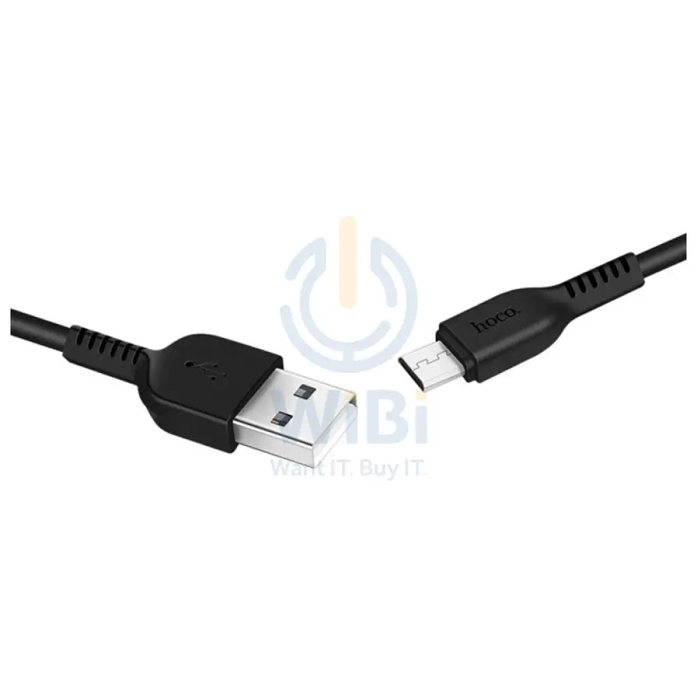 HOCO X20 Flash Charging Data Sync Cable - Micro USB / 2 Meters / Black