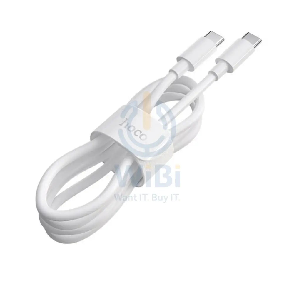 HOCO X51 High-Power Charging Data Sync Cable - USB-C To USB-C / 1.5 Meters / White