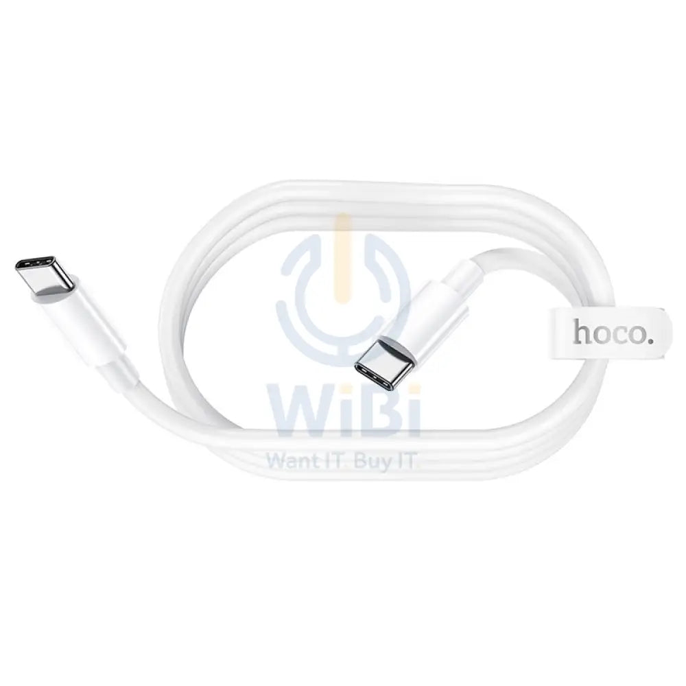 HOCO X51 High-Power Charging Data Sync Cable - USB-C To USB-C / 1.5 Meters / White