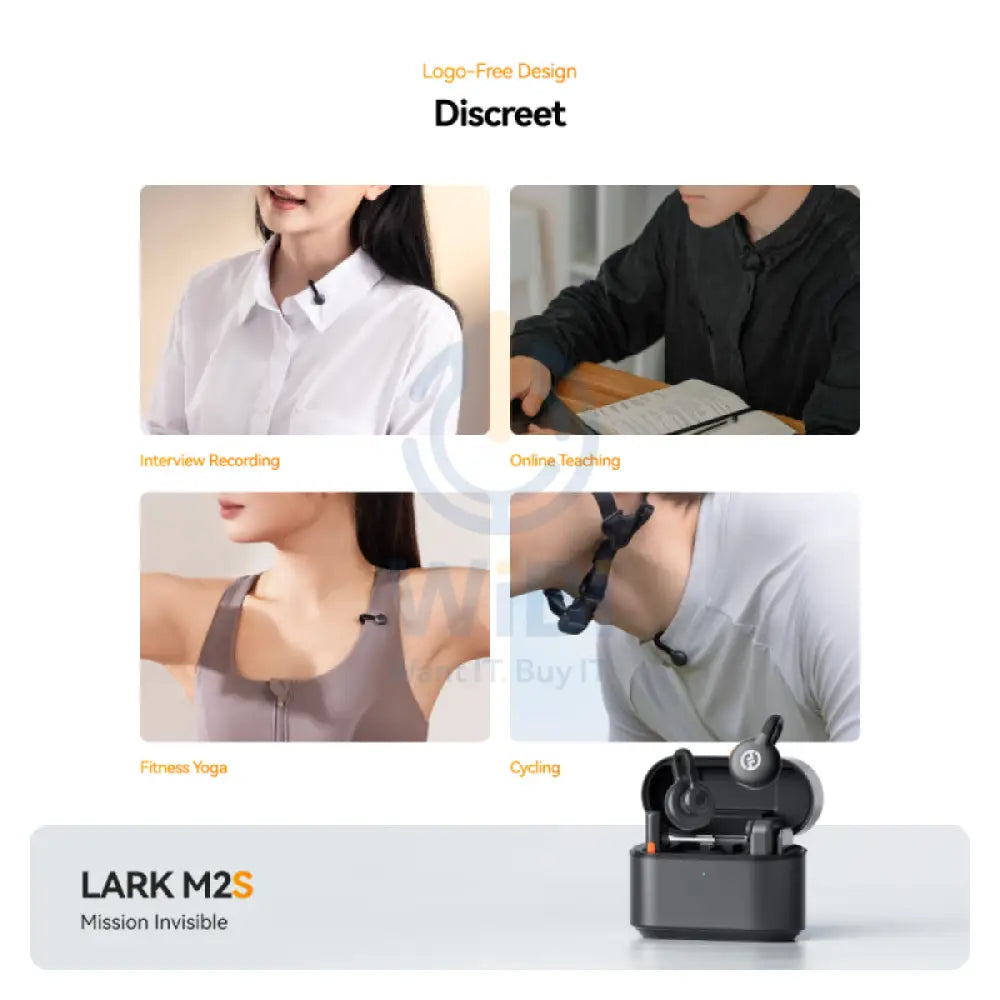 HOLLYLAND LARK M2S Combo (With Camera Rx + USB-C Rx + USB-C To Lightning Cable) - Space Gray Accessories > Audio >
