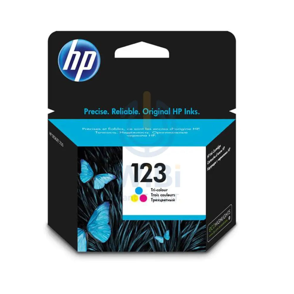 HP 123 Tri-color Ink Cartridge - 100 Pages / Tri Color / Ink Cartridge
