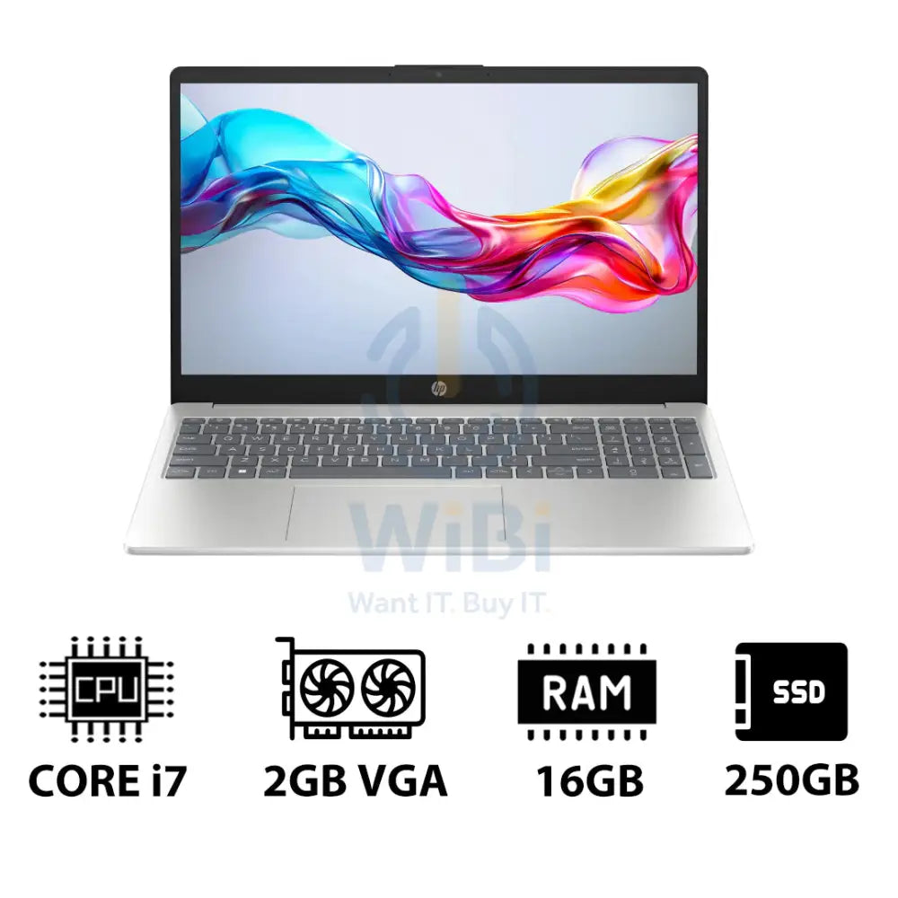 HP 15-FD0142NE - 15.6’’ FHD / i7 / 16GB / 250GB (NVMe M.2 SSD) / MX570 2GB VGA / DOS (Without OS) / 1YW / Natural