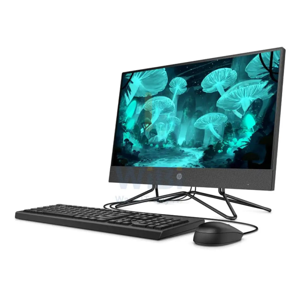 HP 200 G4 AIO PC - i3 / 4GB / 500GB (NVMe M.2 SSD) / 21.5’’ FHD Non-Touch / DOS (Without OS) / 1YW / Black - Desktop