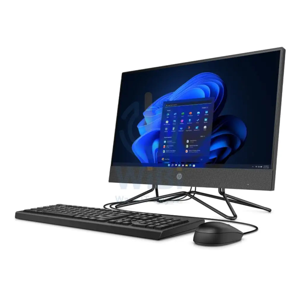 HP 200 G4 AIO PC - i3 / 8GB / 500GB (NVMe M.2 SSD) / 21.5’’ FHD Non-Touch / Win 11 Pro / 1YW / Black - Desktop Desktop