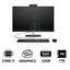 HP 27-CR0011NE AIO PC - i7 / 32GB / 1TB (NVMe M.2 SSD) / 27’’ FHD Touch / DOS (Without OS) / 1YW / Jet Black - Desktop