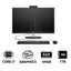 HP 27-CR0011NE AIO PC - i7 / 64GB / 1TB (NVMe M.2 SSD) / 27’’ FHD Touch / DOS (Without OS) / 1YW / Jet Black - Desktop