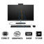 HP 27-CR0011NE AIO PC - i7 / 64GB / 512GB (NVMe M.2 SSD) / 27’’ FHD Touch / DOS (Without OS) / 1YW / Jet Black