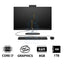 HP 27-CR0011NE AIO PC - i7 / 8GB / 1TB (NVMe M.2 SSD) / 27’’ FHD Touch / DOS (Without OS) / 1YW / Jet Black - Desktop
