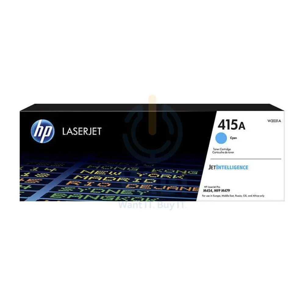 HP 415A Cyan LaserJet Toner Cartridge - 2.1K Pages / Cyan Color / Toner Cartridge