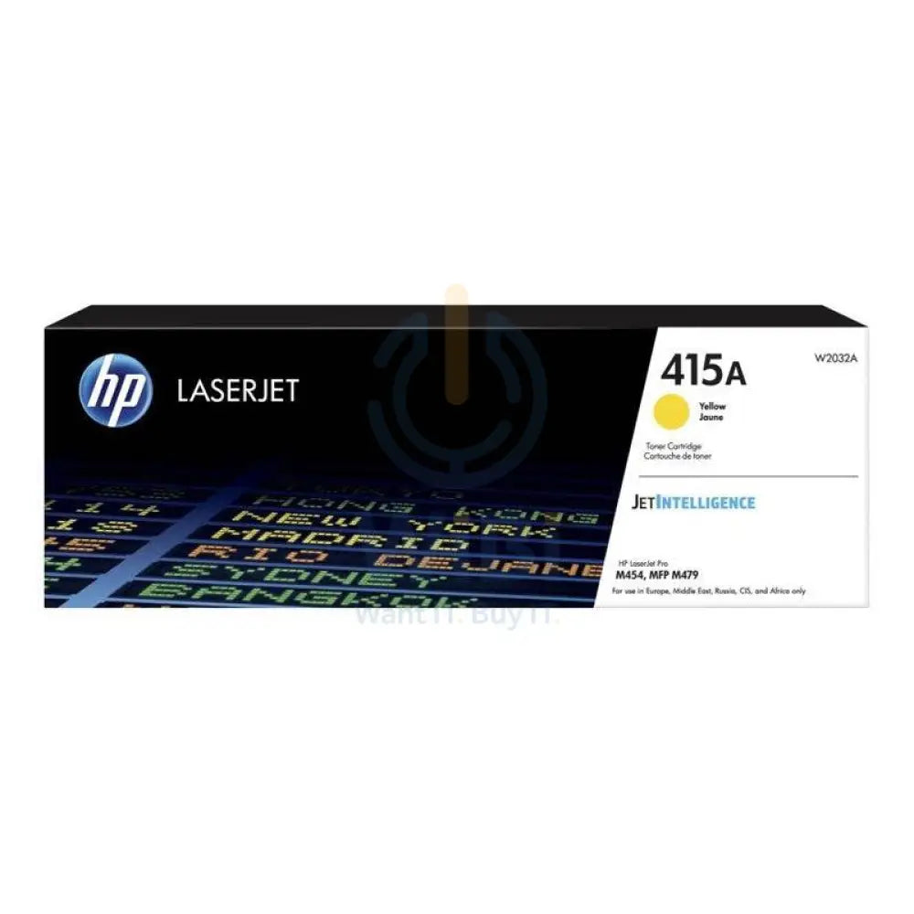 HP 415A Yellow LaserJet Toner Cartridge - 2.1K Pages / Yellow Color / Toner Cartridge