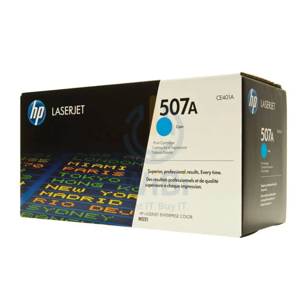 HP 507A Cyan Color - 6K Pages / Cyan Color / Toner Cartridge