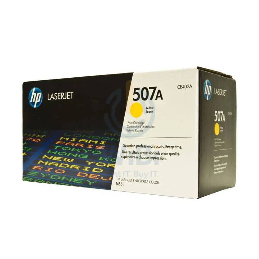 HP 507A Yellow Color - 6K Pages / Yellow Color / Toner Cartridge