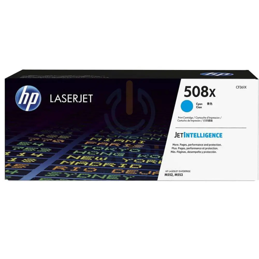 HP 508X LaserJet Toner Cartridge - 9.5K Pages / Cyan Color / Toner Cartridge