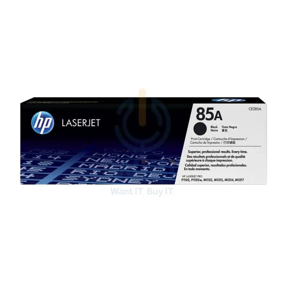 HP 85A LaserJet Toner Cartridge - 1,600 Pages / Black Color / Toner Cartridge Accessories > Printers & Scanners >