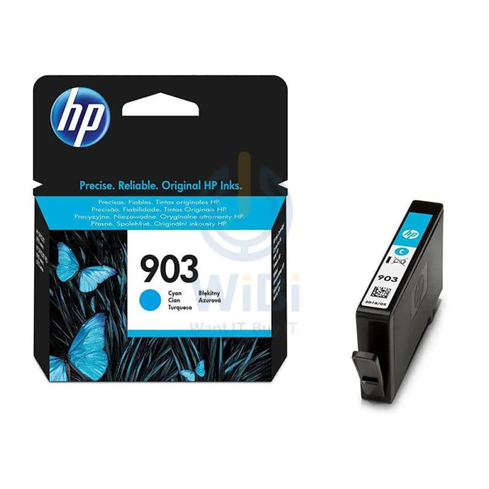 HP 903 Cyan Ink Cartridge - 315 Pages / 8.7 pl / Cyan Color / Ink Cartridge
