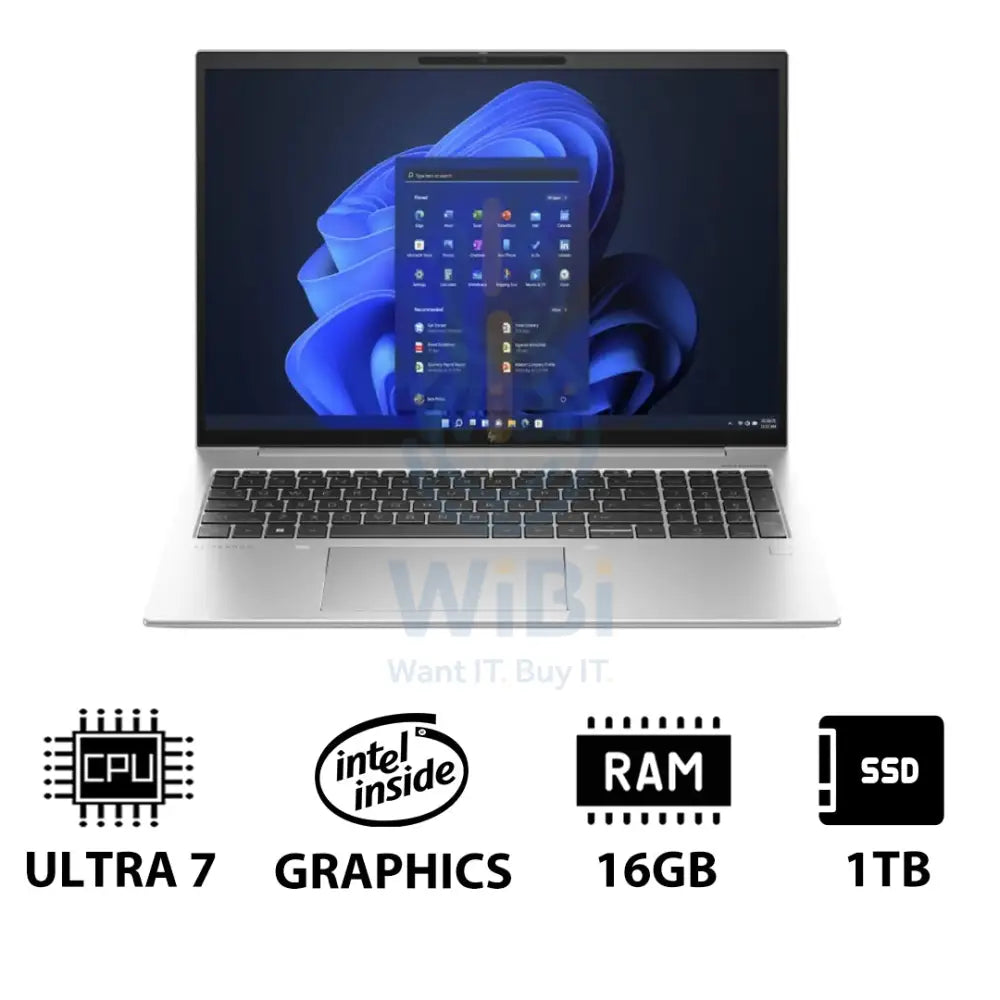 HP EliteBook 860 G11 16.0’’ WUXGA / Ultra 7 155H / 16GB / 1TB (NVMe M.2 SSD) / Win 11 Pro / 1YW Laptop Laptops