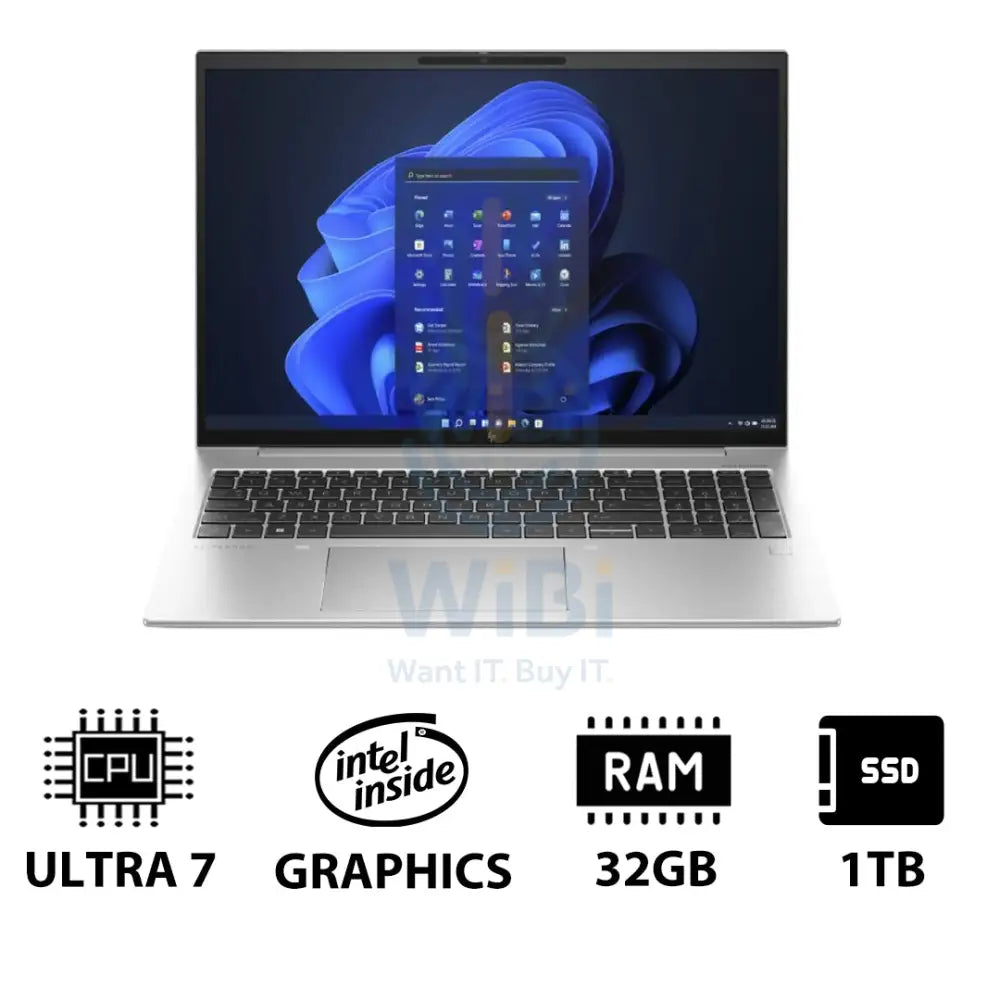 HP EliteBook 860 G11 16.0’’ WUXGA / Ultra 7 155H / 32GB / 1TB (NVMe M.2 SSD) / Win 11 Pro / 1YW Laptop Laptops