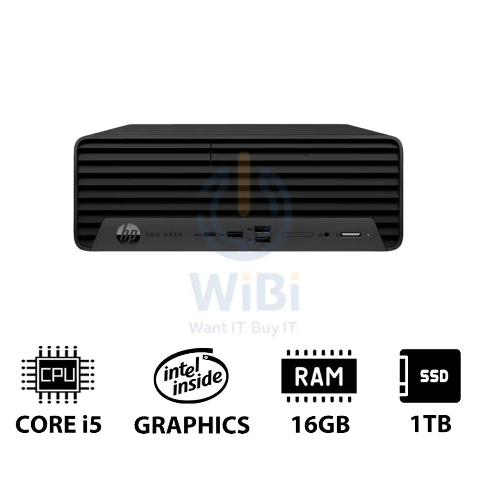 HP Pro SFF 400 G9 - i5 / 16GB / 1TB (NVMe M.2 SSD) / Win 11 Pro / 1YW - Desktop Desktop & All-In-One PCs > Desktop PCs