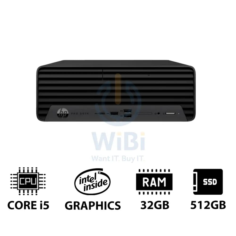 HP Pro SFF 400 G9 - i5 / 32GB / 512GB (NVMe M.2 SSD) / Win 11 Pro / 1YW - Desktop Desktop & All-In-One PCs > Desktop PCs