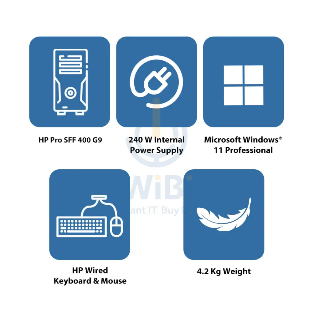 HP Pro SFF 400 G9 - i5 / 32GB / 512GB (NVMe M.2 SSD) / Win 11 Pro / 1YW - Desktop Desktop & All-In-One PCs > Desktop PCs