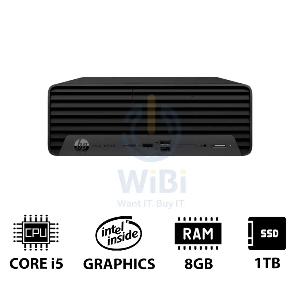 HP Pro SFF 400 G9 - i5 / 8GB / 1TB (NVMe M.2 SSD) / Win 11 Pro / 1YW - Desktop Desktop & All-In-One PCs > Desktop PCs