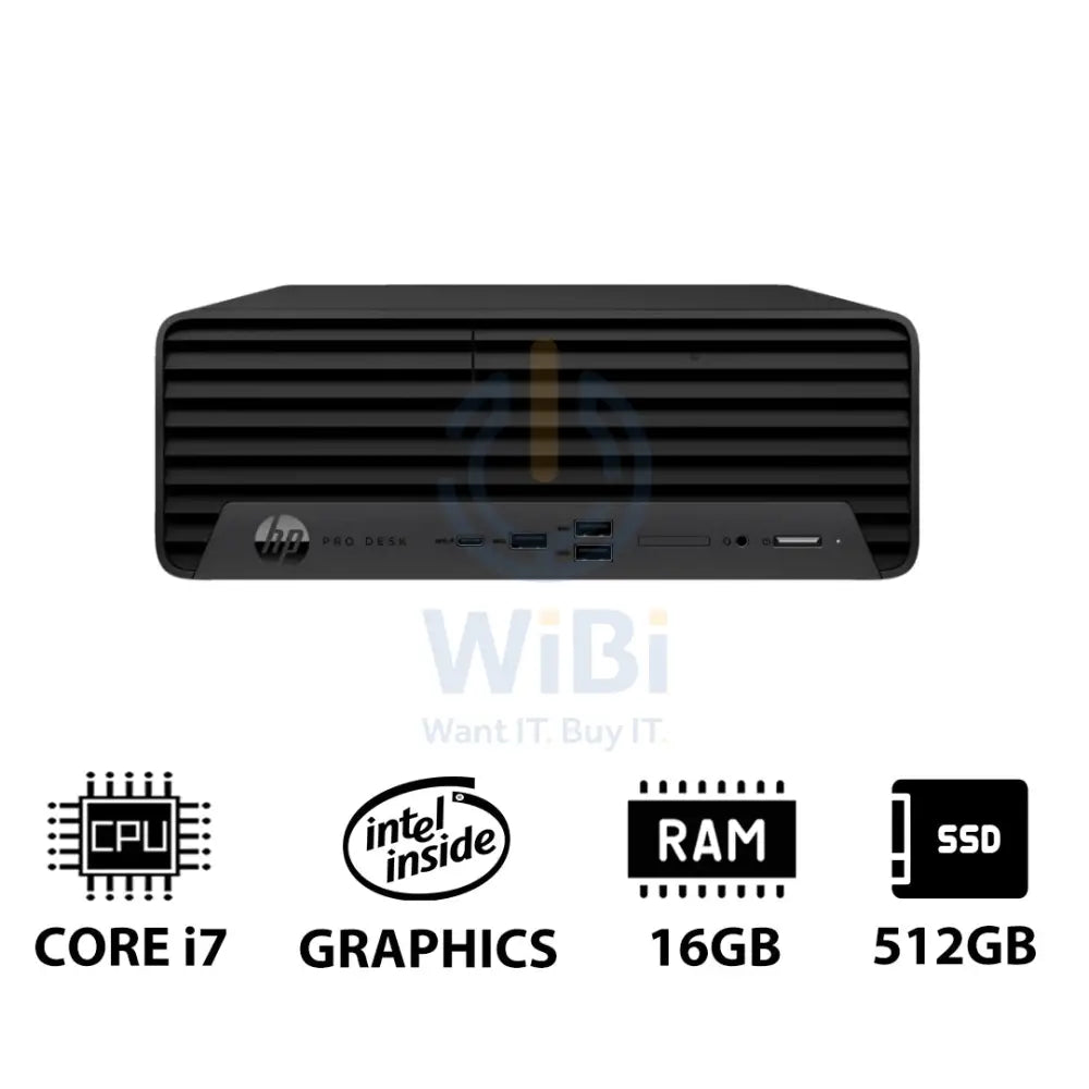 HP Pro SFF 400 G9 - i7 / 16GB / 512GB (NVMe M.2 SSD) / Win 11 Pro / 1YW - Desktop Desktop & All-In-One PCs > Desktop PCs