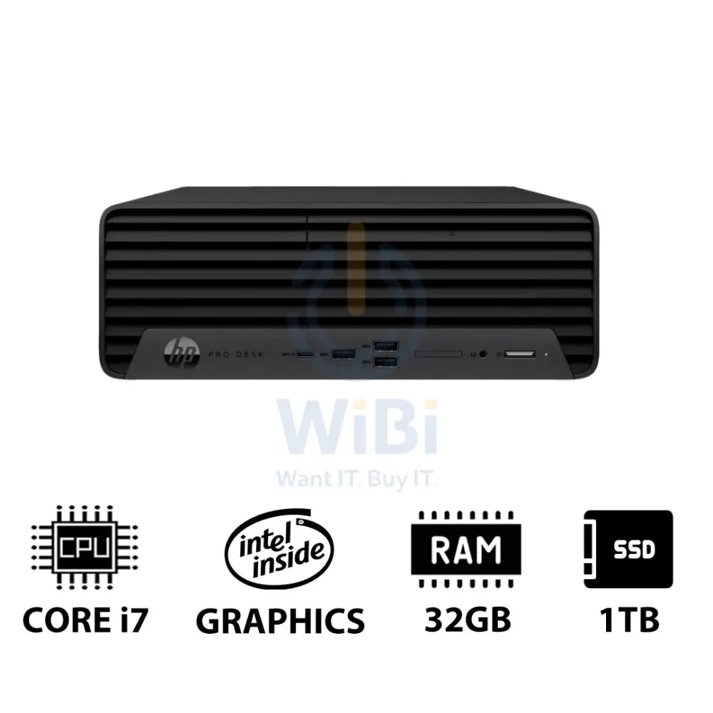 HP Pro SFF 400 G9 - i7 / 32GB / 1TB (NVMe M.2 SSD) / Win 11 Pro / 1YW - Desktop Desktop & All-In-One PCs > Desktop PCs