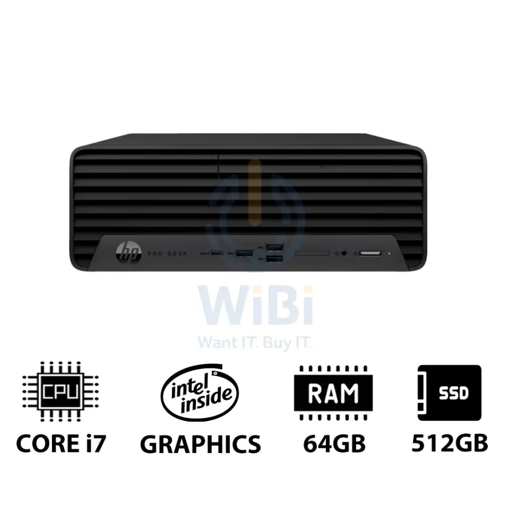 HP Pro SFF 400 G9 - i7 / 64GB / 512GB (NVMe M.2 SSD) / Win 11 Pro / 1YW - Desktop Desktop & All-In-One PCs > Desktop PCs