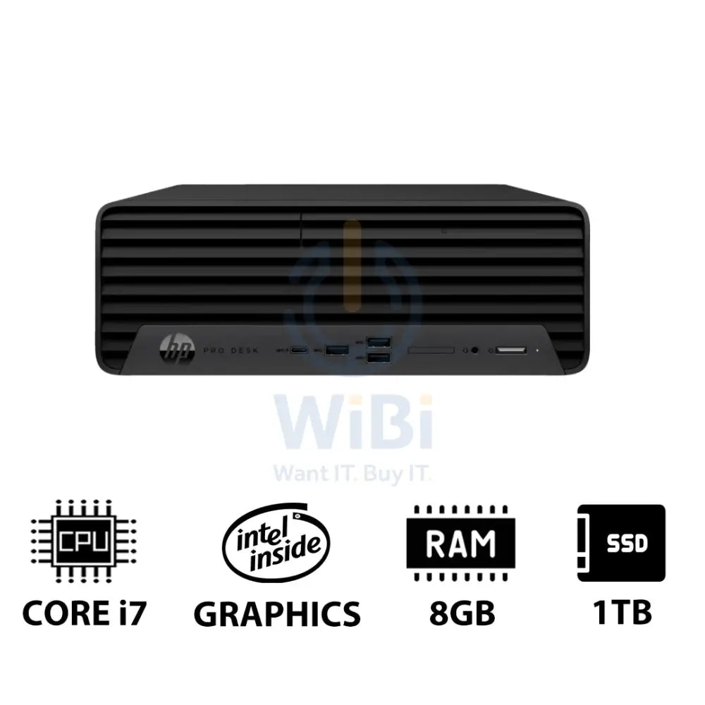 HP Pro SFF 400 G9 - i7 / 8GB / 1TB (NVMe M.2 SSD) / Win 11 Pro / 1YW - Desktop Desktop & All-In-One PCs > Desktop PCs