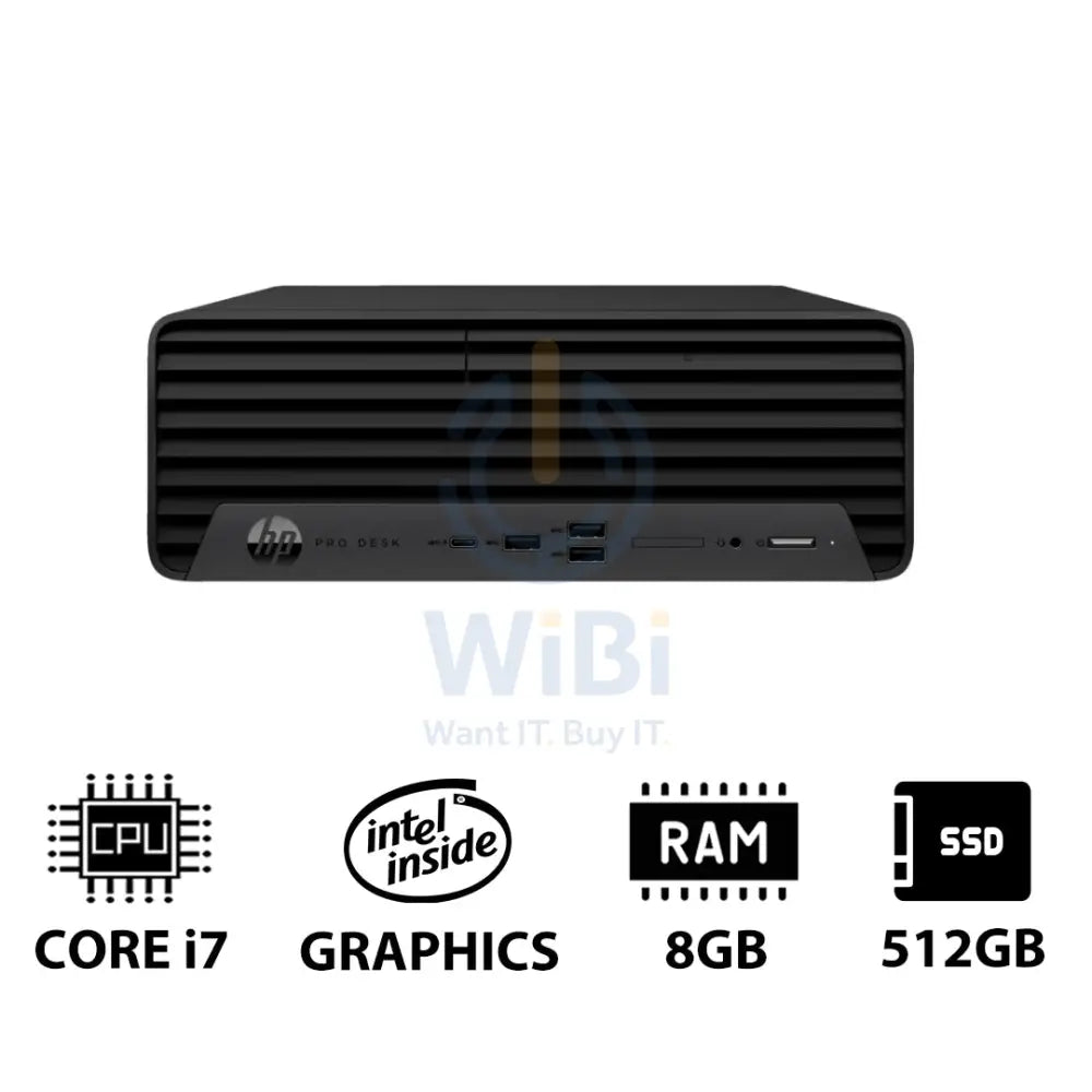 HP Pro SFF 400 G9 - i7 / 8GB / 512GB (NVMe M.2 SSD) / Win 11 Pro / 1YW - Desktop Desktop & All-In-One PCs > Desktop PCs