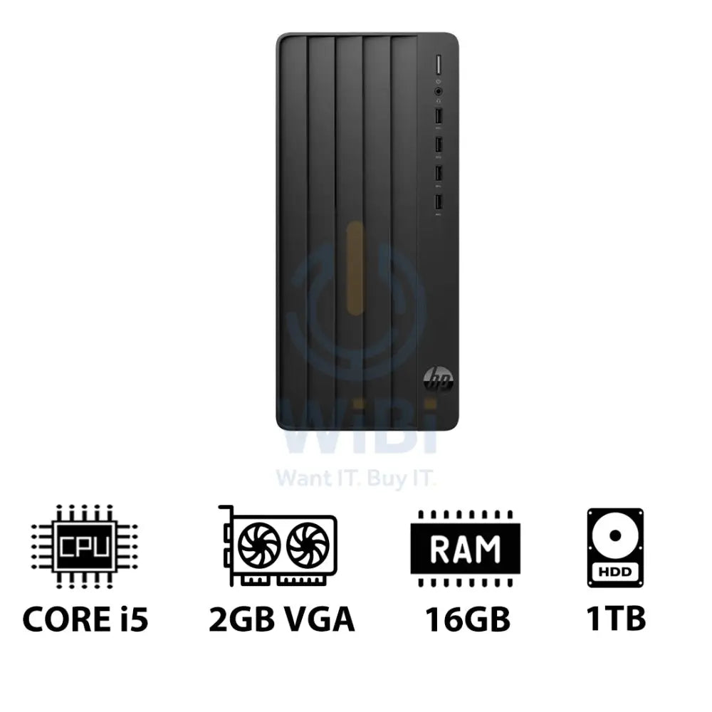 HP Pro Tower 290 G9 - i5 / 16GB / 1TB HDD / 2GB VGA / DOS (Without OS) / 1YW - Desktop Desktop & All-In-One PCs >
