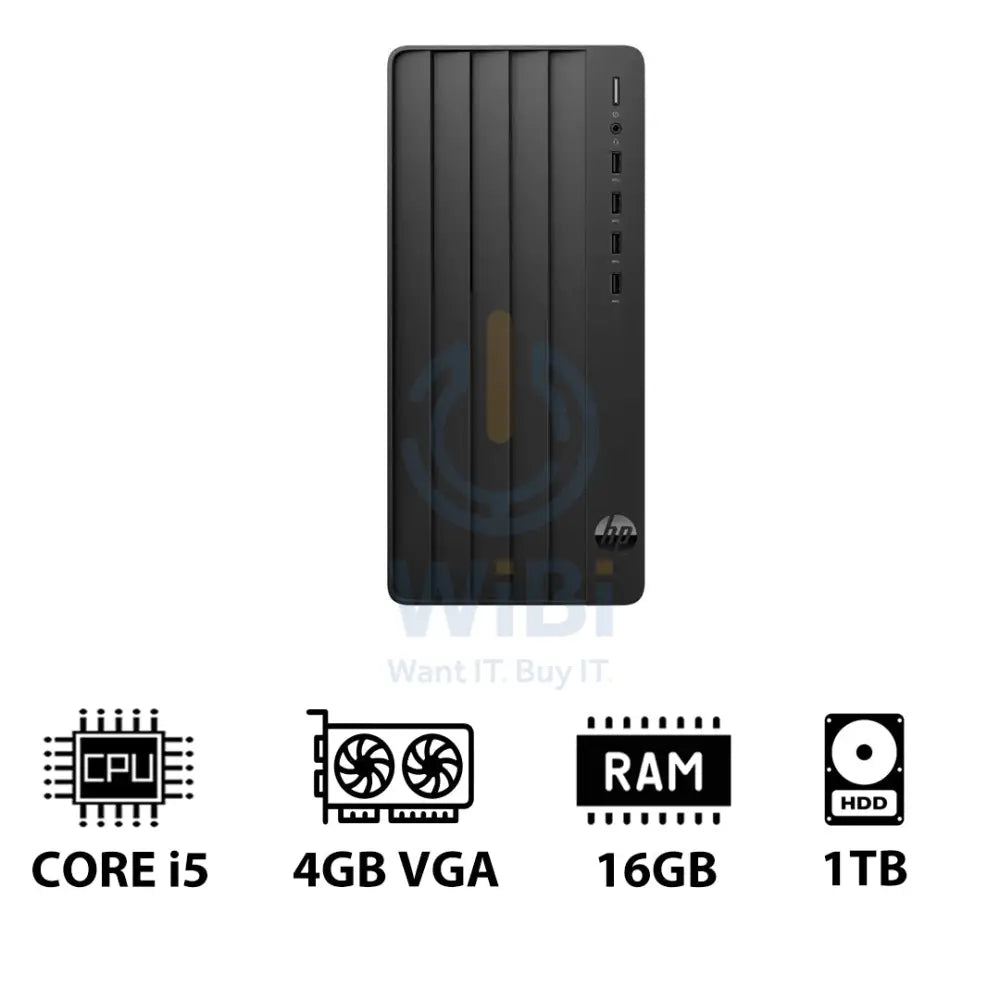 HP Pro Tower 290 G9 - i5 / 16GB / 1TB HDD / 4GB VGA / DOS (Without OS) / 1YW - Desktop Desktop & All-In-One PCs >