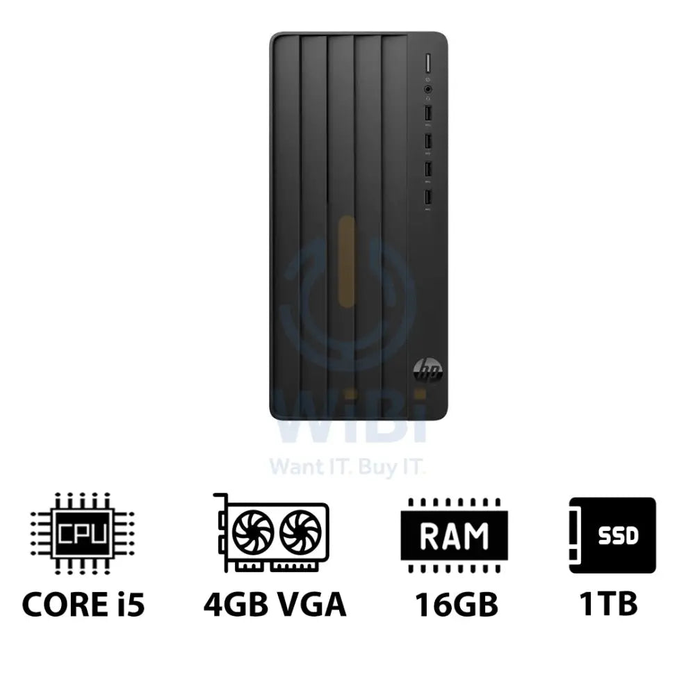 HP Pro Tower 290 G9 - i5 / 16GB / 1TB (NVMe M.2 SSD) / 4GB VGA / Win 11 Pro / 1YW - Desktop Desktop & All-In-One PCs >